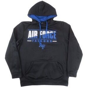 Air Force Falcons Colosseum Hoodie Mens Medium Black Pullover Sweatshirt‎ USAFA